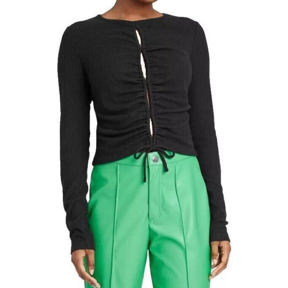 NWT Wild Fable‎ Lace-Up Cozy Long Sleeve Knit Sweater Large - Picture 2 of 4